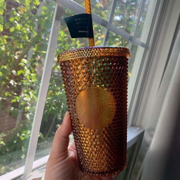 Starbucks Other - LIMITED EDITION 50th anniversary Starbucks gold studded tumbler cup